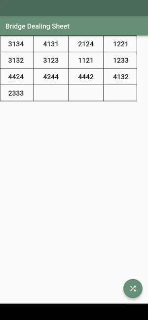 Dealing Sheet